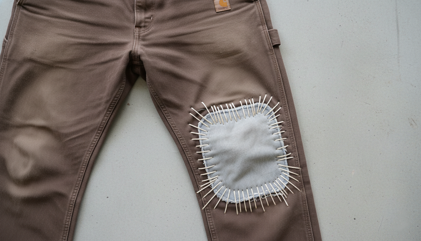 How to Repair Work Pants So the Patch Becomes Part of the Story