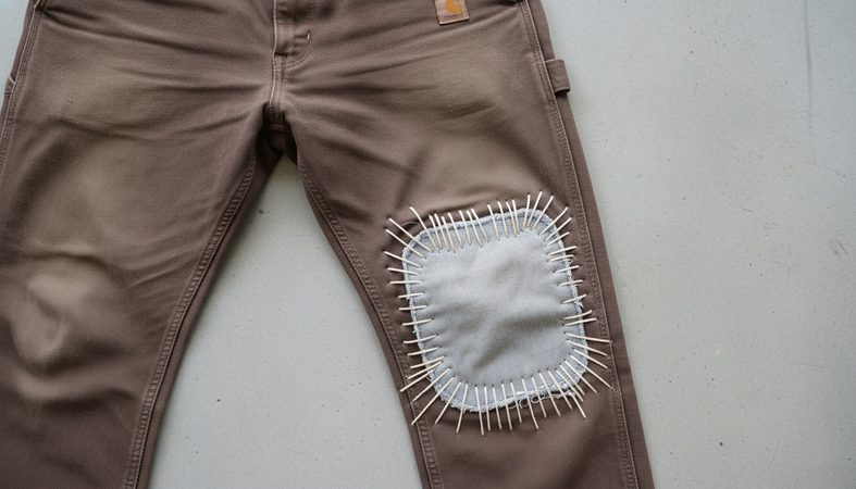 How to Repair Work Pants So the Patch Becomes Part of the Story