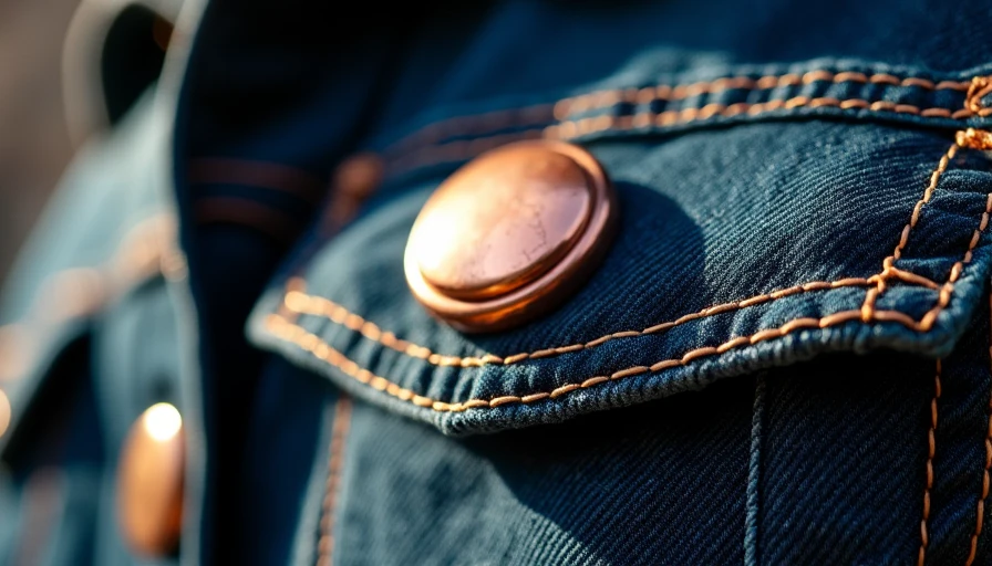 Visual context for black denim jacket with blue jeans