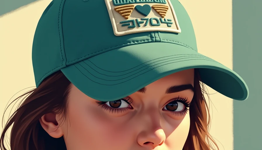 Visual context for vintage inspired caps