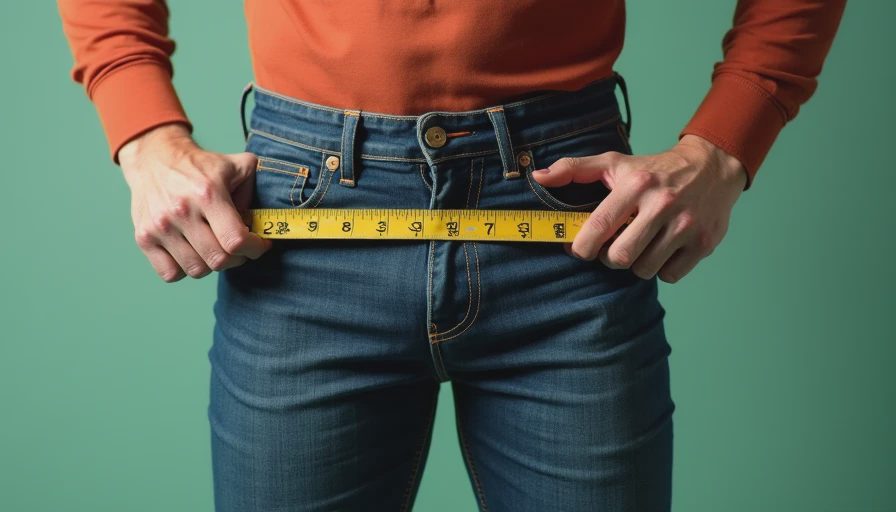 Visual context for leg opening measurement